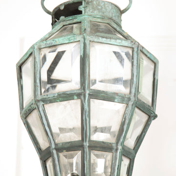 Late 19th Century Octagonal Bronze Lantern