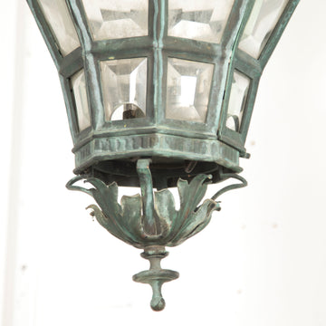 Late 19th Century Octagonal Bronze Lantern