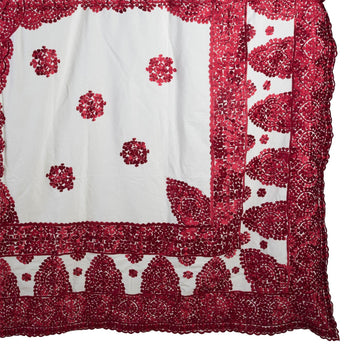 Moroccan Silk Embroidered Throw