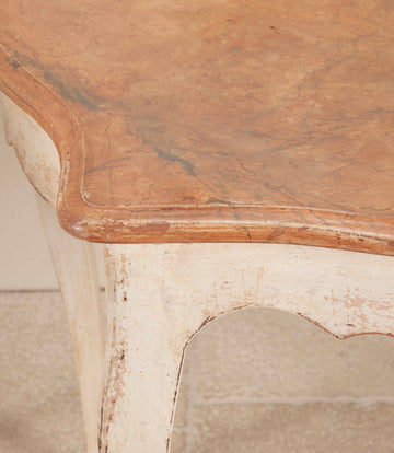 Pair of 20th Century French Painted Console Tables in Louis XV Style