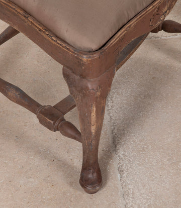 Pair of Early 19th Century Portuguese Rococo Walnut Side Chairs