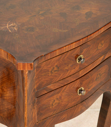 Pair of Late 18th Century French Inlaid Kingwood Bedside Tables