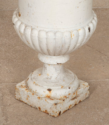 Pair of Late 19th Century French Cast Iron Urns