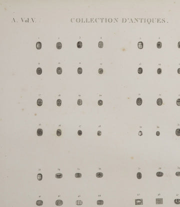 Set of Six Early 19th Century Framed First Edition Prints from 'Description de L'Egypte'