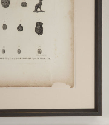 Set of Six Early 19th Century Framed First Edition Prints from 'Description de L'Egypte'