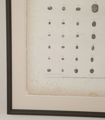Set of Six Early 19th Century Framed First Edition Prints from 'Description de L'Egypte'