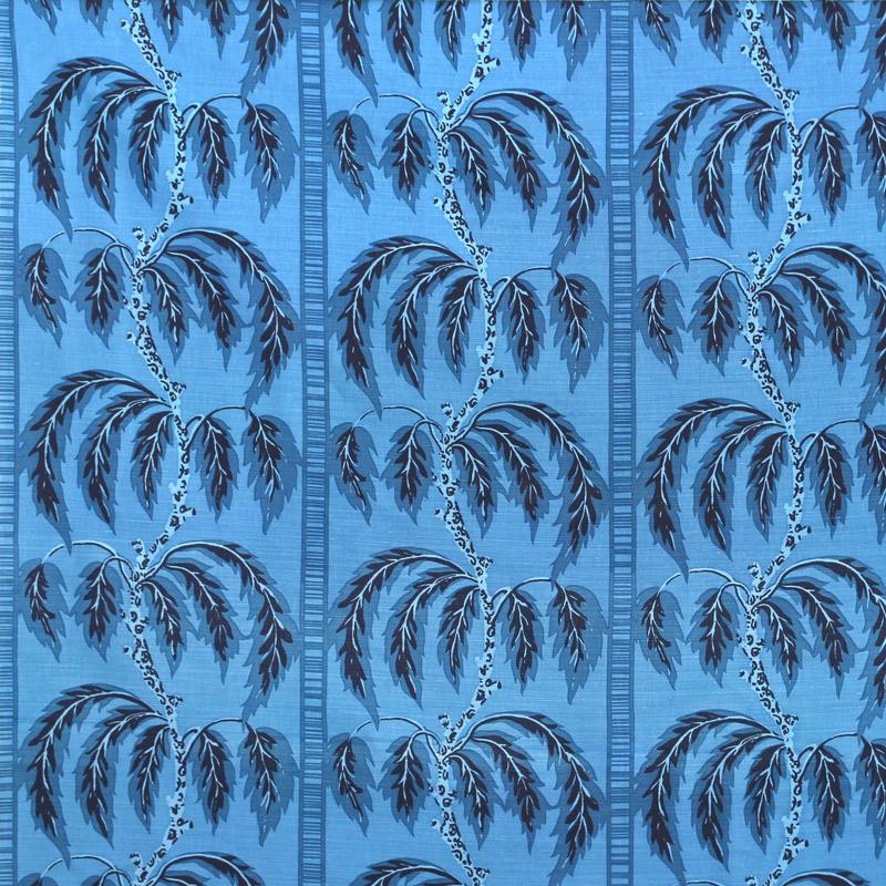 Palms Fabric - Sister Parish color-name:Blue