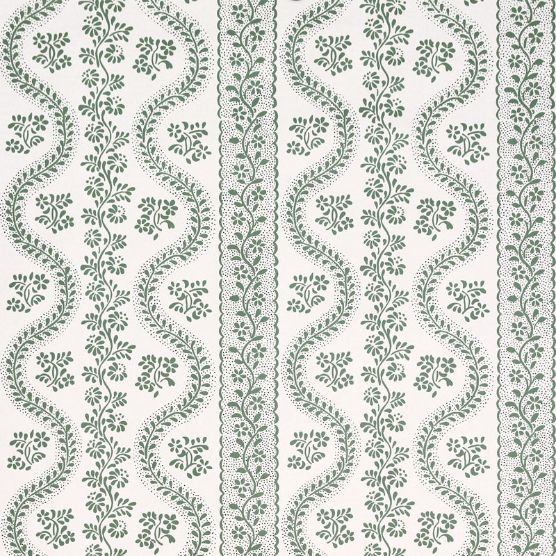 Dolly Wallpaper Green