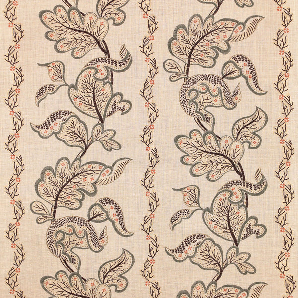 【ROMANE】Brunch Brother Fabric Poster_Forest Sintra Fabric Fern Paprika – Sister Parish