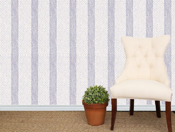 Kinnicutt Stripe Wallpaper Isleboro Blue