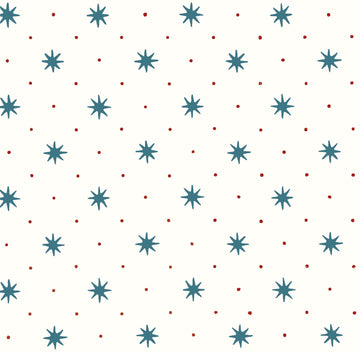 Serendipity Fabric Blue Red