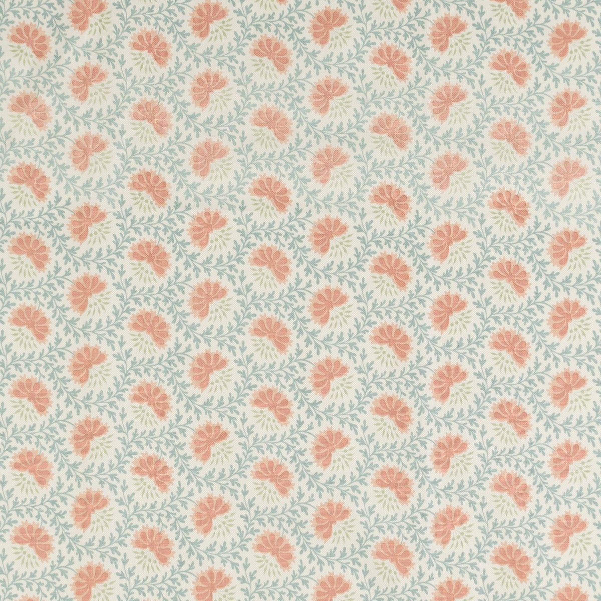 Verbena Fabric Seafoam Shell Pink – Sister Parish